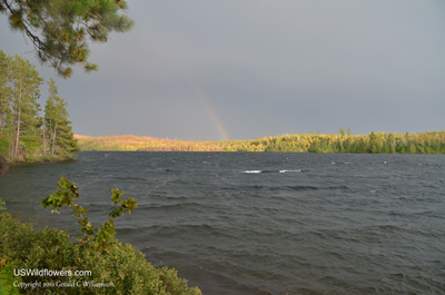 Storm passes by on Kekekabic Lake