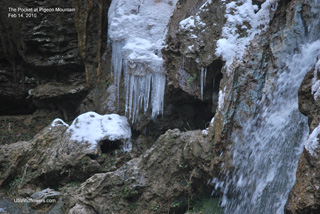Icy Waterfalls at The Pocket